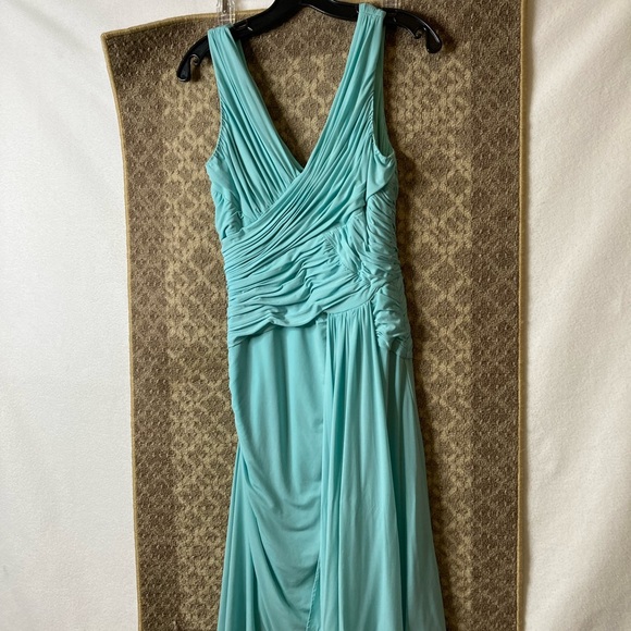 BCBGMAXAZRIA blue/teal anything dress up dress - Picture 2 of 12